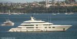 ID 14298 The 2006-built superyacht FELIX (ex-LADY E) having undocked from the Babcock drydock in Devonport at anchor mid-harbour. The 2025-delivered, Cook Islands-registered superyacht AMETHYST, inbound, about...
